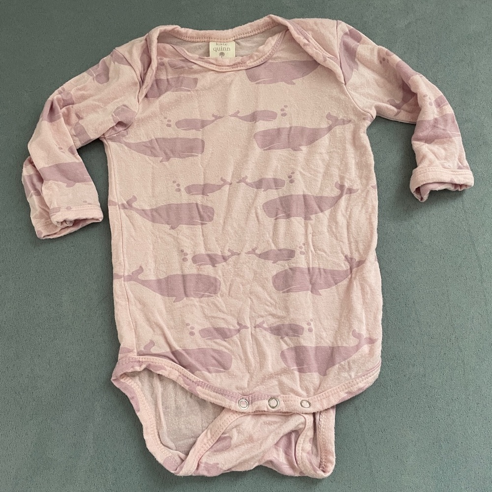 Kate Quinn Bamboo Whale Onesie